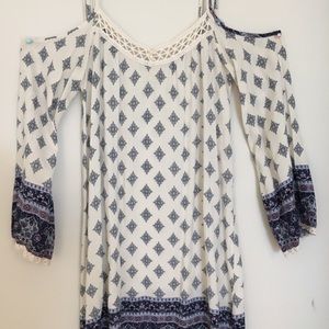 tank top off the shoulder dress